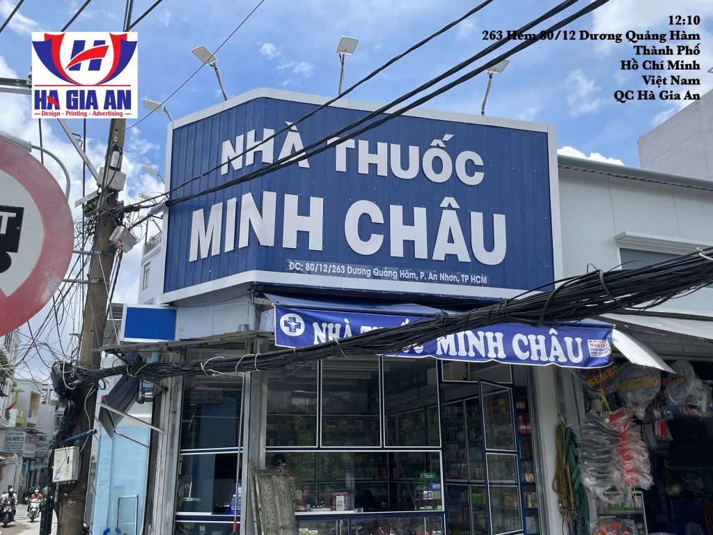 bảng hiệu tôn sóng