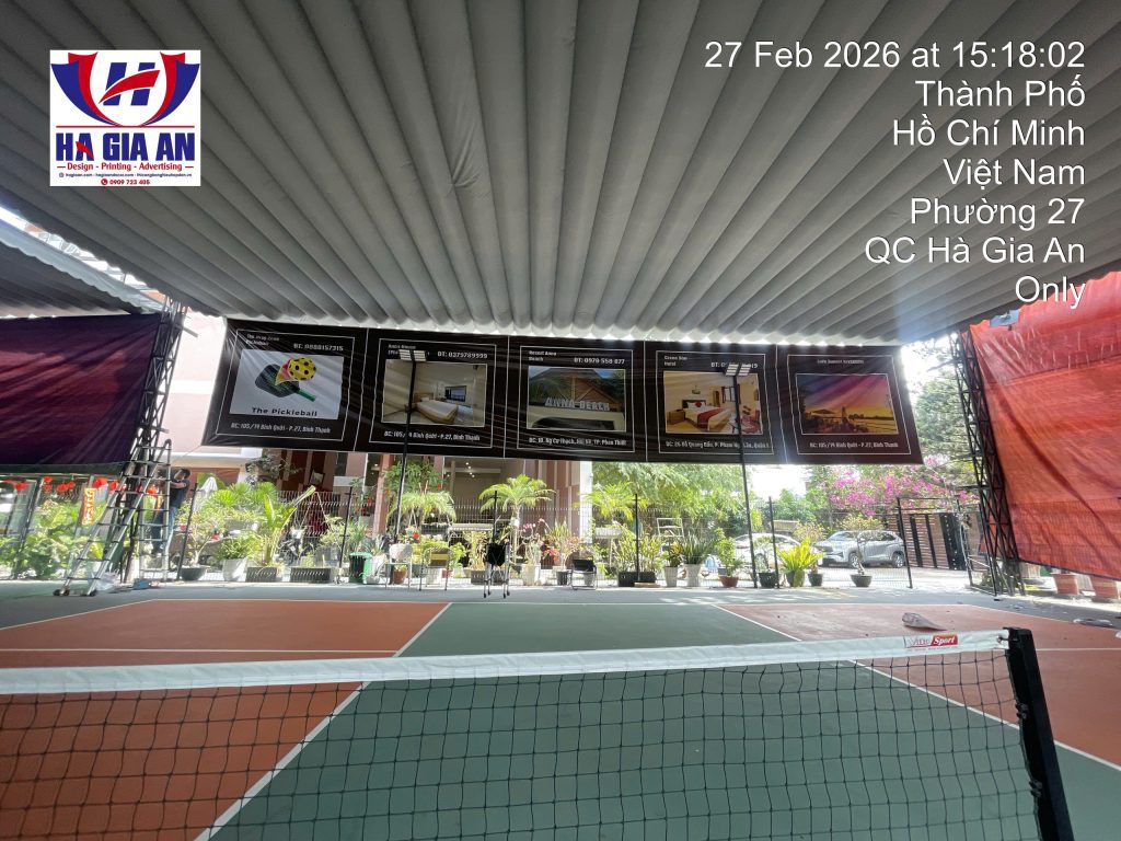 thi công treo bạt 2 mặt khổ lớn